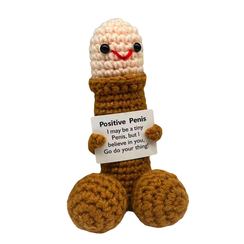 Emoticons Wool Woven Emotional Motivational Card Ornaments Friend Prank Gift H2D4