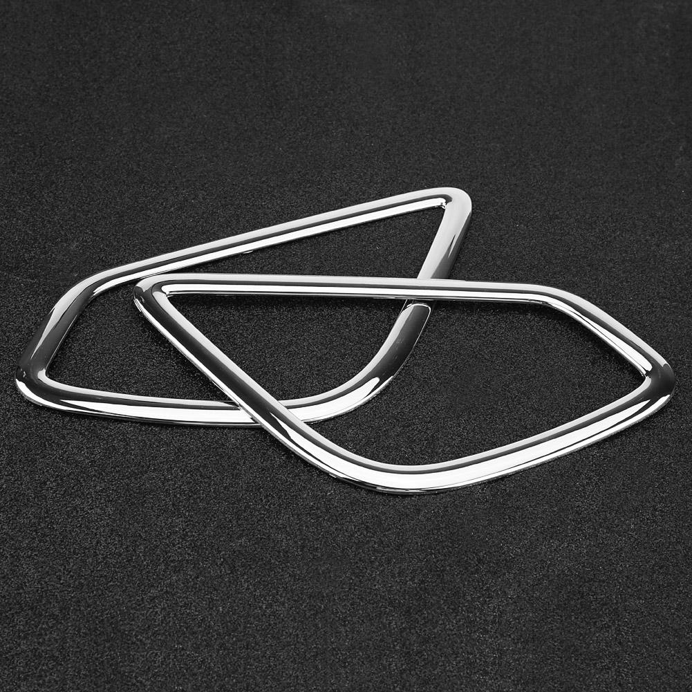 2Pcs Chrome Rear Tail Fog Light Lamp Cover Trim for Mitsubishi Eclipse Cross 2017 2018