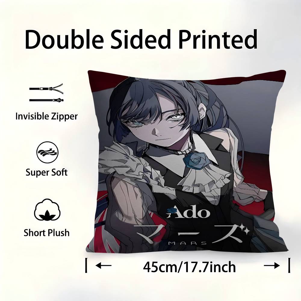 

Singer Ado Cushion Cover Pillowcase Upholstery Sofa Throw Pillow Home Decor Pillowcas 30cmx30cm