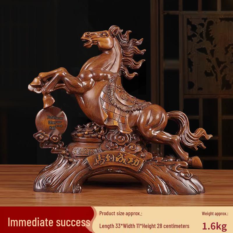 Zodiac Horse Ornament: Wealth-Attracting Decoration for Office, Living Room, Wine Cabinet, or Desk