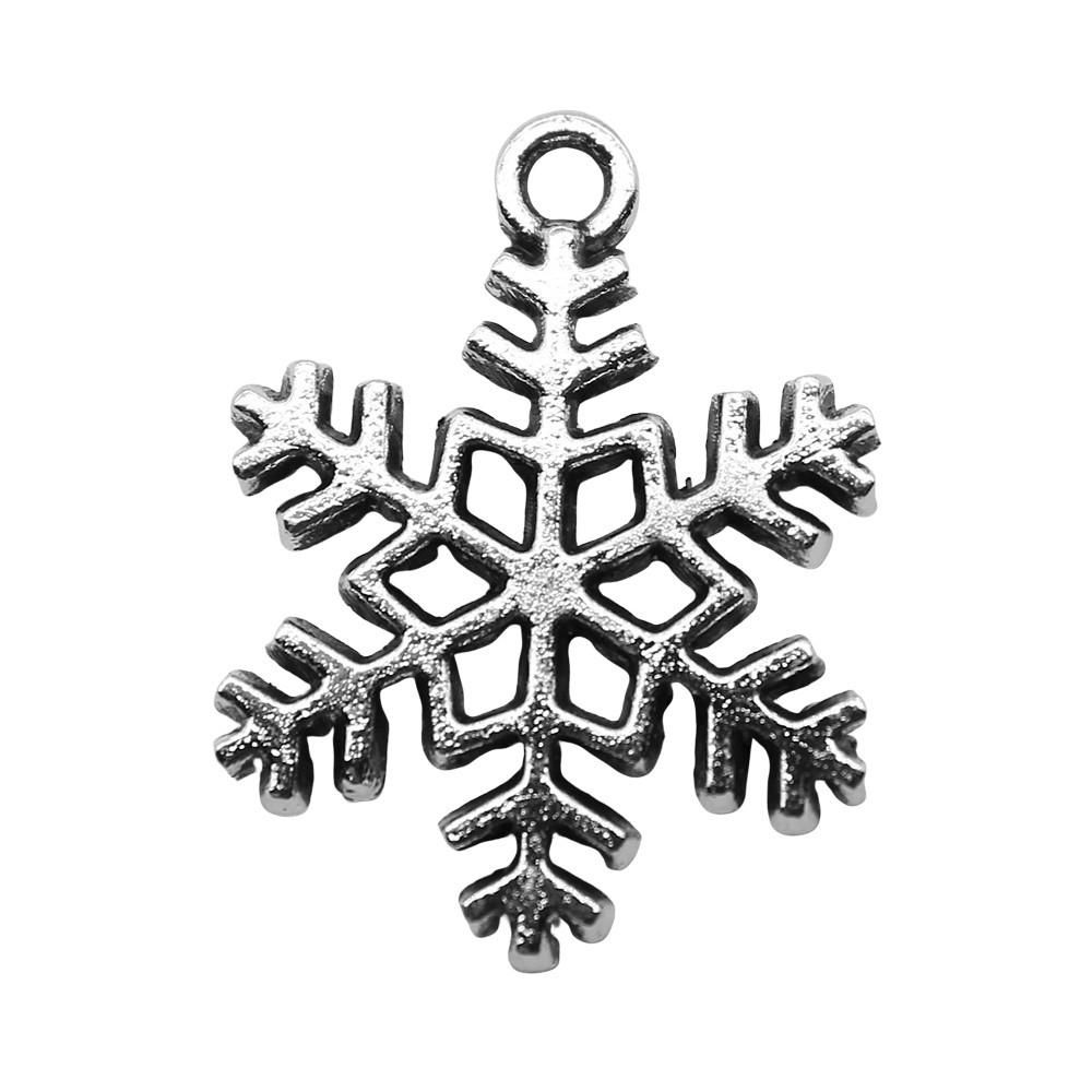 Snowmen Charms Snowflake Pendants For Winter Christmas Themed Jewelry
