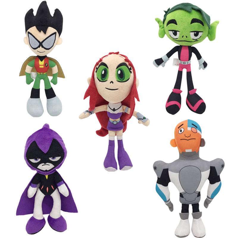 Kawaii Movie Teen Titans Go Plush Dolls Toys Robin Peluche Juguetes Kid For Gift