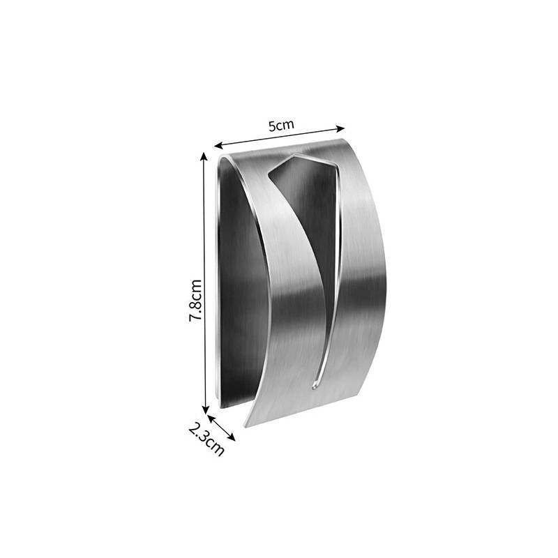 Modern Stainless Steel Towel Hook With Adhesive Mount For Bathroom And Kitchen Storage