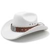 JYL TS DIY Ox Head Cowboy Hat Unisex Western Ethnic Suede British Jazz Hat