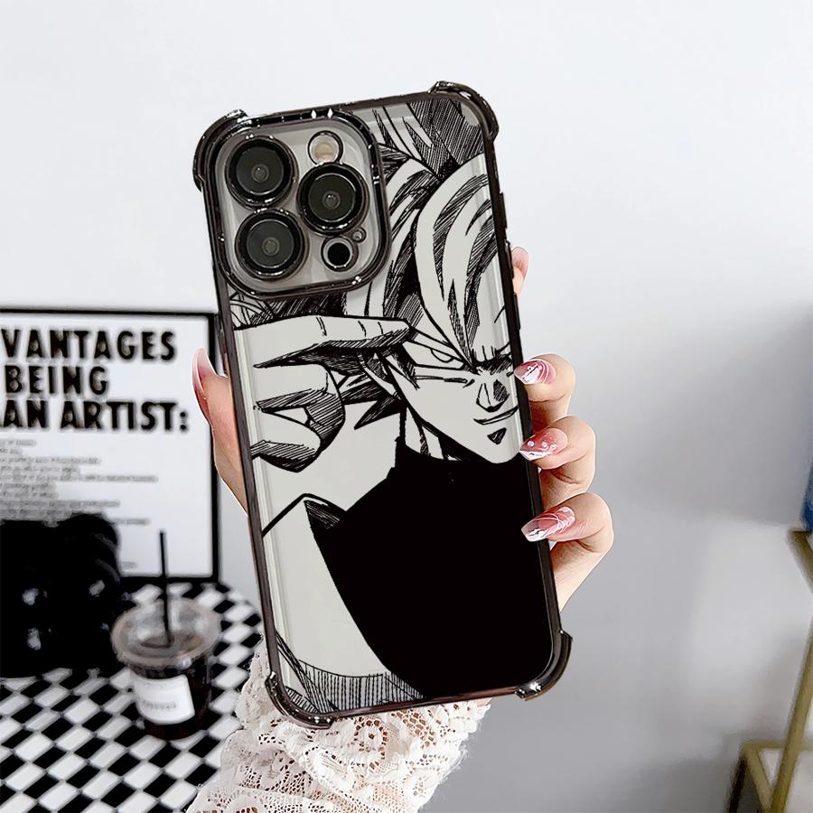 

Soft Cover Case for iPhone XR 16Plus XS MAX 11 14 Pro 11Pro 12 13 15Pro Max 16 15 Evil Dragon Ball Goku iPhone 11