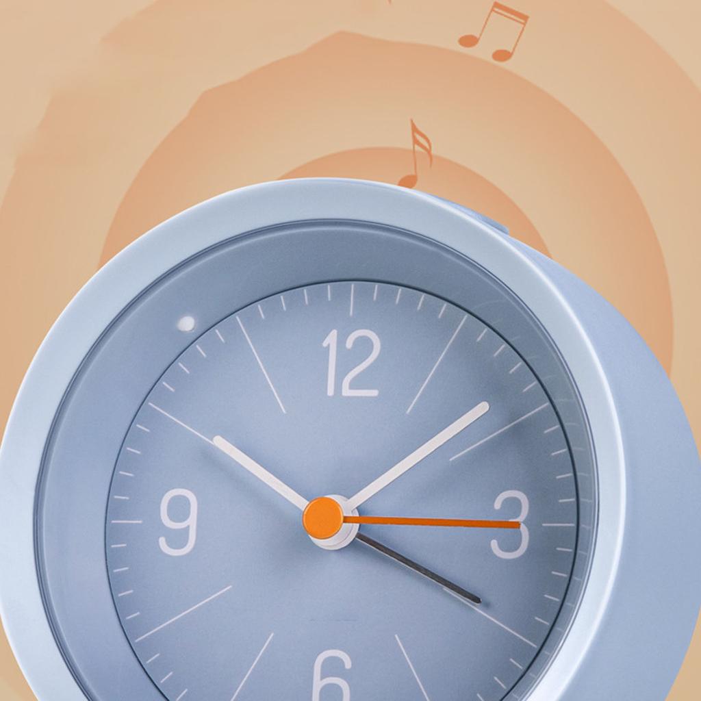 Electronic Alarm Cute Clear Panel Analog Alarm Clock for Bedrooms Shelf Desk