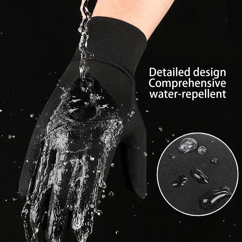 1 pair Heated Gloves for Men Electric Rechargeable USB Heated Gloves Hand Warmer Thickened Mitts for Snowboarding Camping