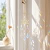 Windspiele, mit funkelndem Kristallanhänger, einfach aufzuhängender dekorativer Sonnenfänger-Windspiel, für Haus Garten Balkon Fenster Dekoration
