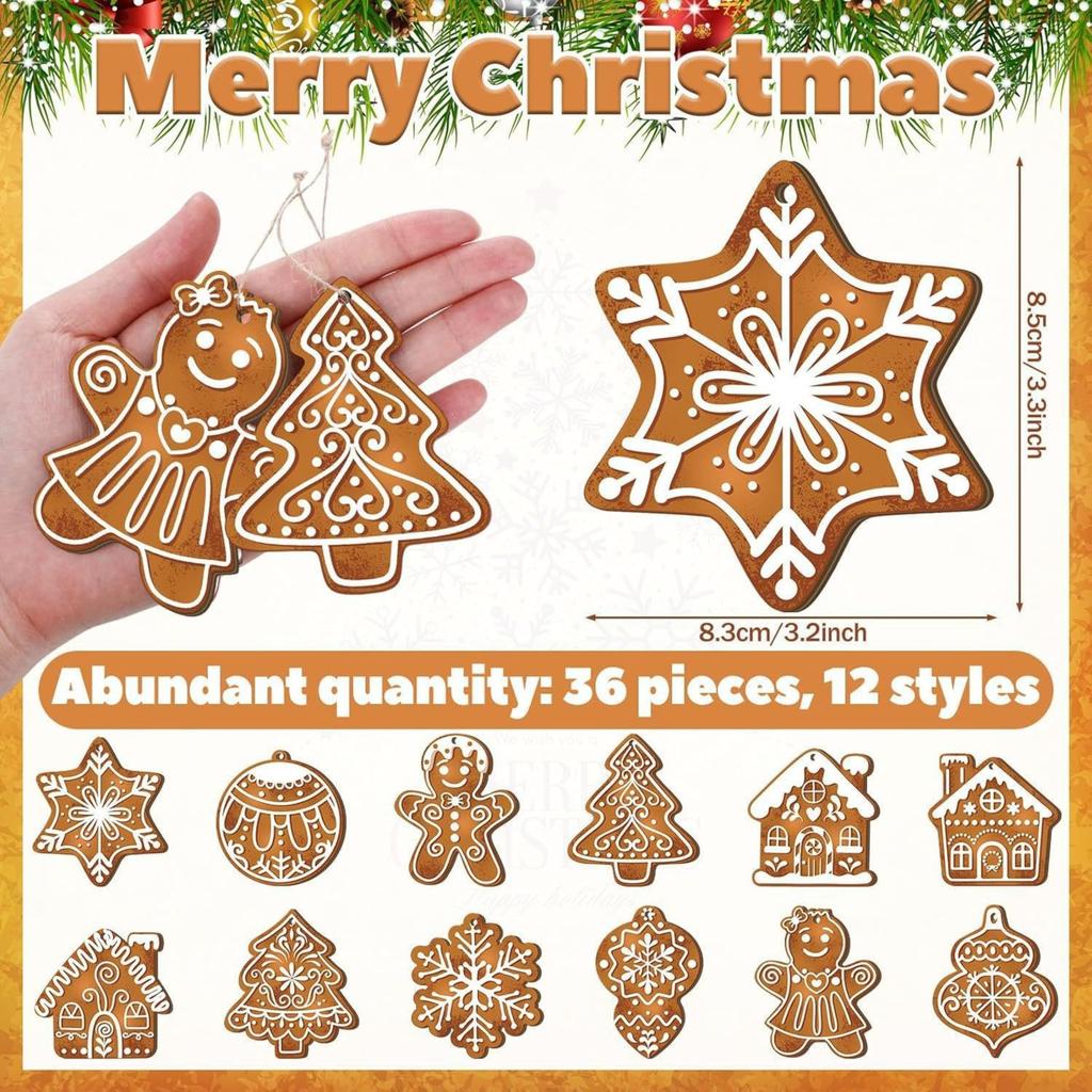Christmas Wooden Pendants Are Used To Decorate Christmas Trees And Party Ornaments