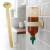 Wall Mounted Upside Down Sauce Bottle Stand No Drop Condiment Bottles Left Behind Wall Bottle Holder for Condiment Bottles