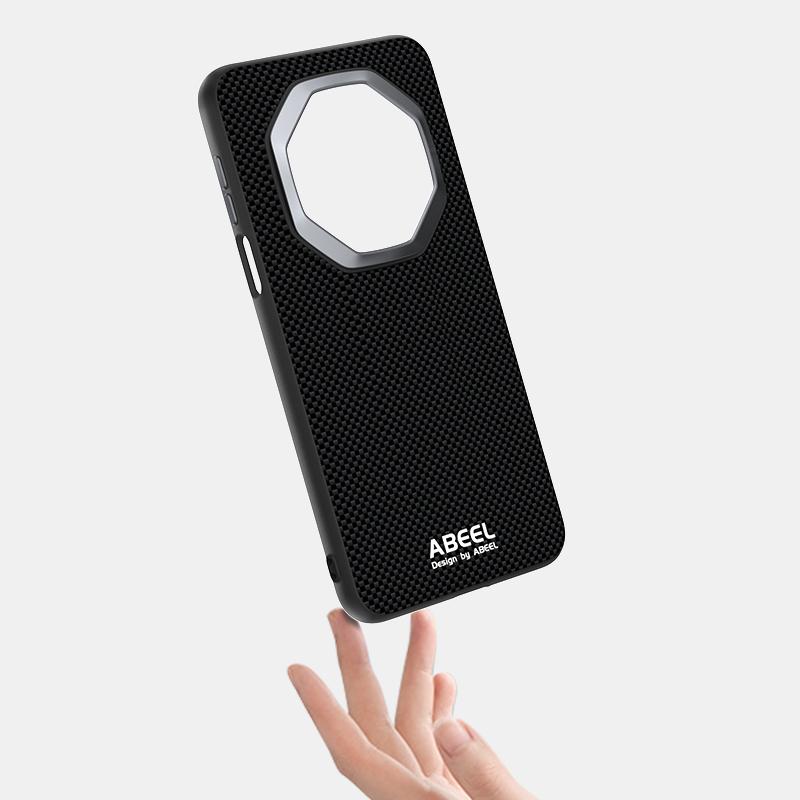 Ecology Leather For Huawei Mate 60 RS Case Slim Shockproof Luxury Metal Lens Grip Carbon Fiber Huawei Mate 70 RS Case Cover