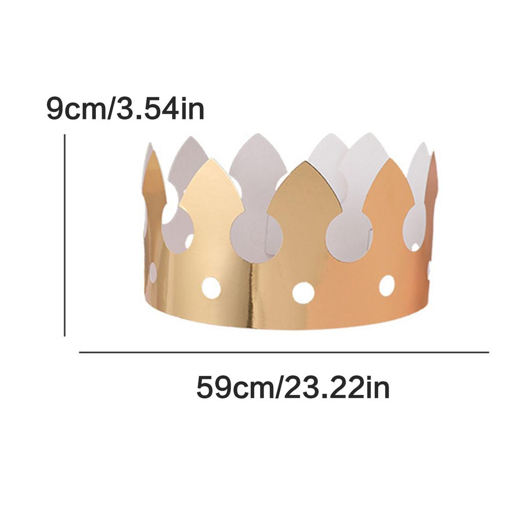 20Pcs Friendly Paper Birthday Crowns For Adults Kids Party Celebrations Assorted Colors Safe Design