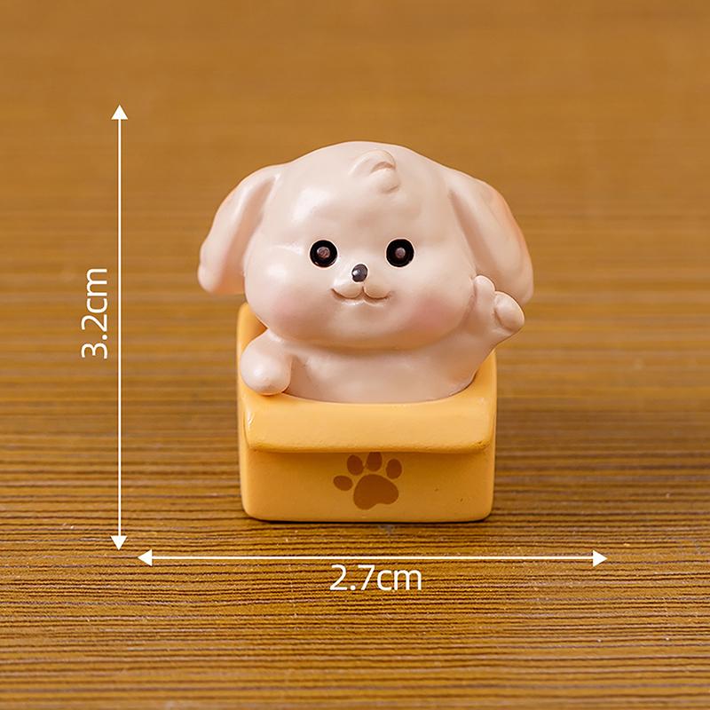 Miniature Cartoon Dog Micro Landscape Resin Ornaments For Home Decoration Kawaii Animal Puppy Figurine Desk Room Decor Gift