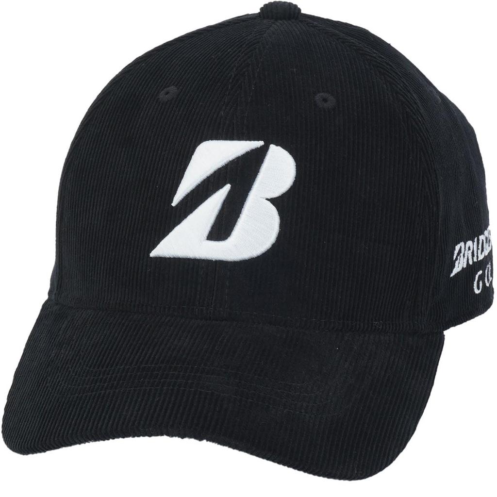 BRIDGESTONE Golf Men's Corduroy Cap CPW24D, Black