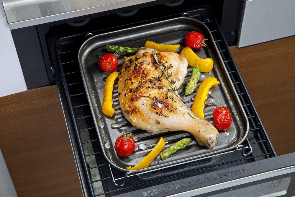 Takagi Metal Grilling Grate and Tray Set for Grilling (GK-BS)