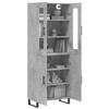VidaXL Highboard Concrete Grey 69.5x34x180 Cm Engineered Wood 3198237