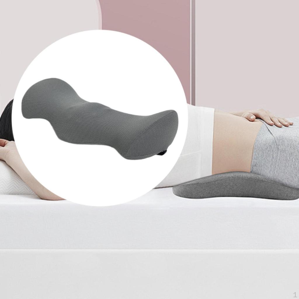 Almofada de Apoio Lombar para Cama Almofada para as Costas, Almofada Cilíndrica, Lavável, Inferior do Carro