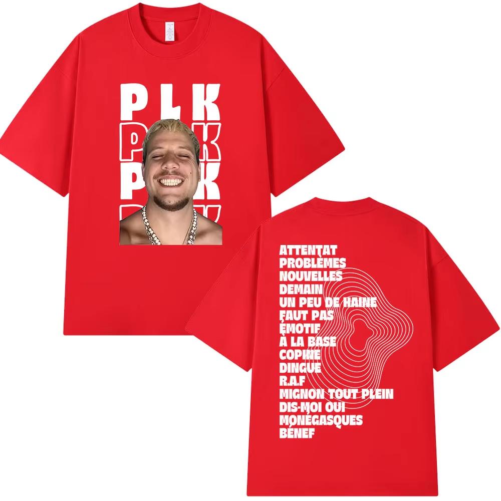

Rapper Plk Portrait Graphics 100Cotton Music Tshirt Men 2026 New Summer Hip Hop Unisex Ventilate Short Sleeve Shirt Fan Gifts 2XL