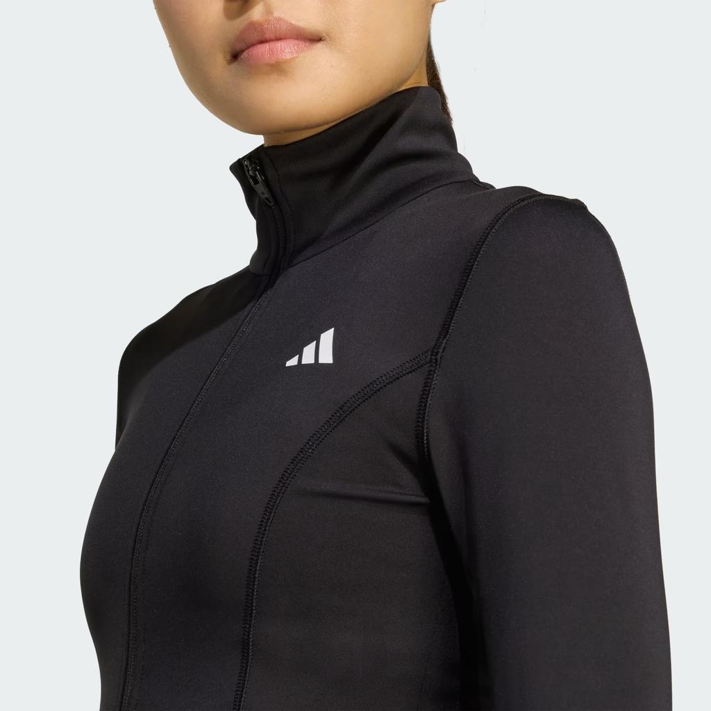 Adidas Essentials Optime Comfortable Zip Collar Quick-Dry Jacket Women Jackets JM9185