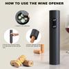 Wine Opener Convenient Electric Wine Opener Efficient Electric Corkscrew ABS Texture Suitable for Wine Enthusiasts