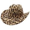 White Fang CZA696 Cowboy Hat with Leopard and Animal Print Design for Outdoor and (Leopard Print) Hiking, Activities, Men's Women's