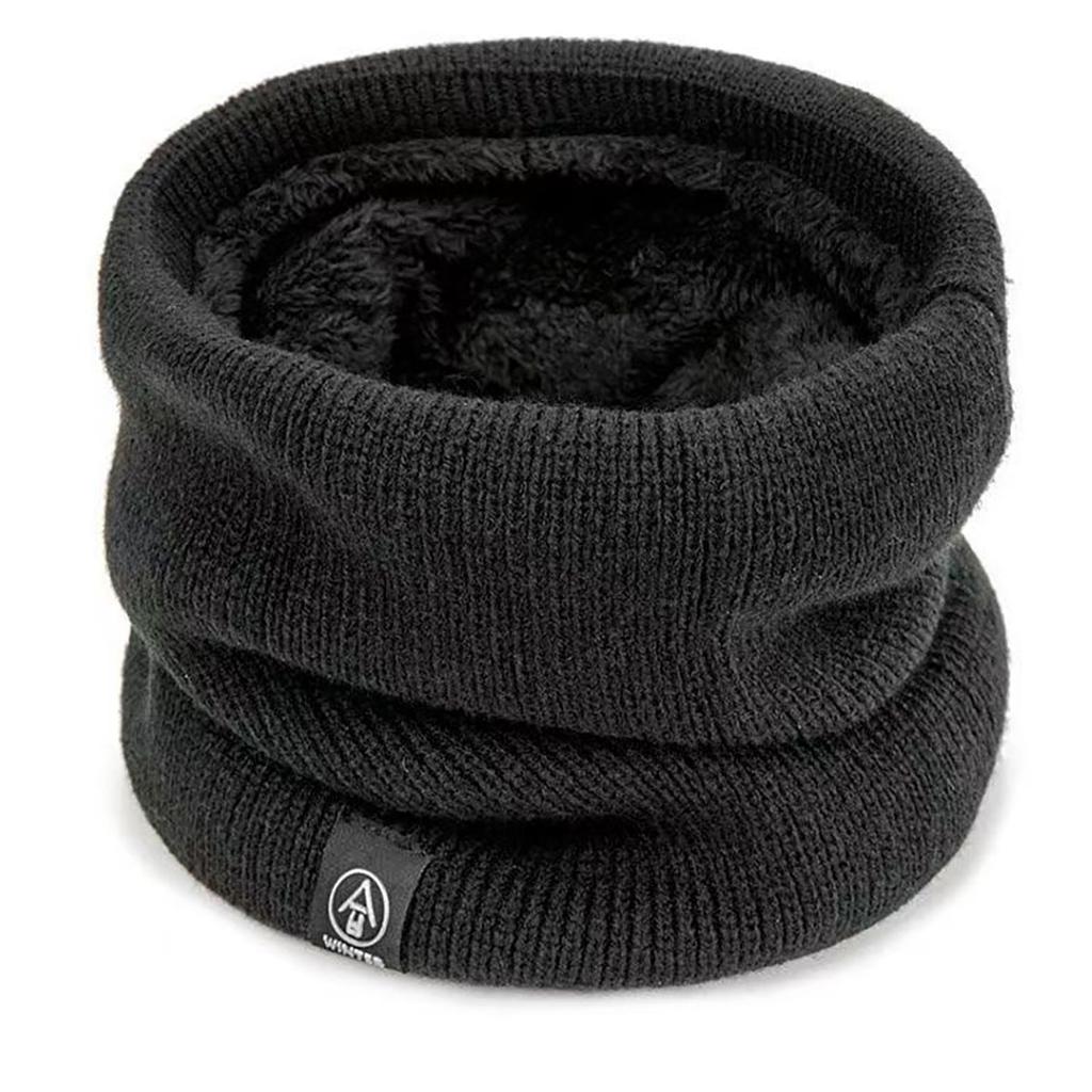 Fashion Women Knitted Scarf Solid Cashmer Like Winter Snood Scarves Lady Warm Wool Fur Thick Unisex Men Neck Scarfs Ring