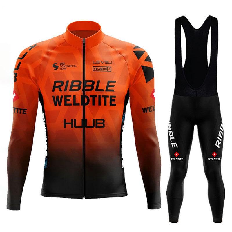 Long Sleeve  Sweat-absorbing Quick-drying Highway Spring and Autumn Men's and Women's Cycling Suit 2026 Autumn Breathable Cycling Suit Set