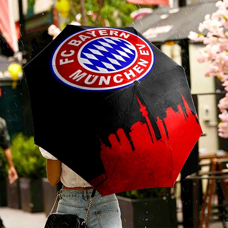FC Bayern Print Umbrella Automatic Opening/ Closing - Portable Foldable Design - Daily use for Travel/Outdoor - Gift for Birthday