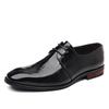 Leather Shoes Men's Business Dress Casual Shoes British Breathable Plaid Large Size 48