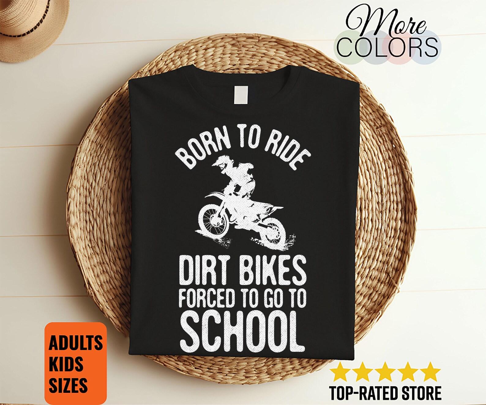 Dirt Bike Funny Enduro Bikes Rider Motorcycle Motocross T-Shirt, Funny Freestyle Competition, Off Road Riding Motorcycles Gifts Kids Youth 100