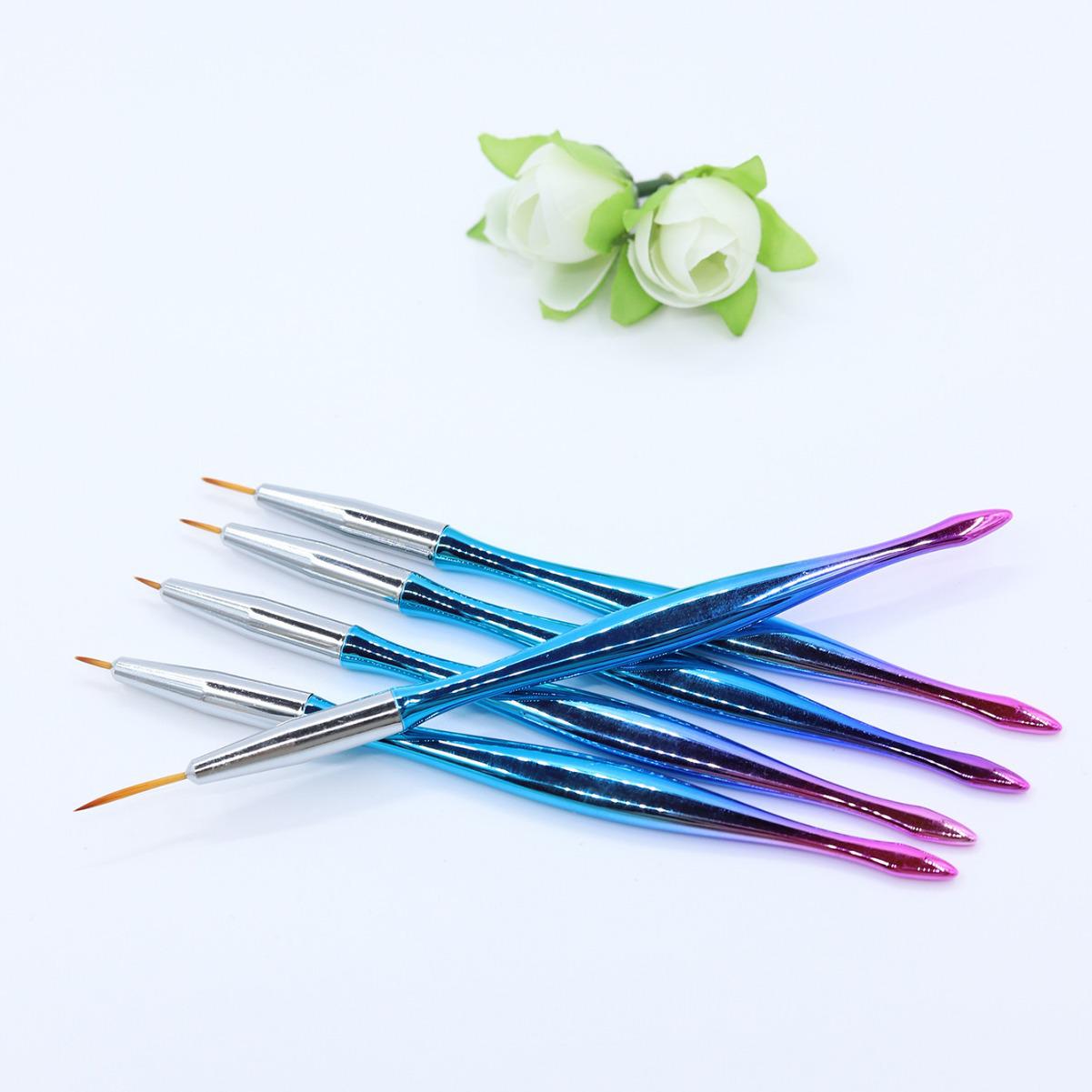 

Iridescent Nail Art Brush Set: Detail Liner & Flower Painting Tools