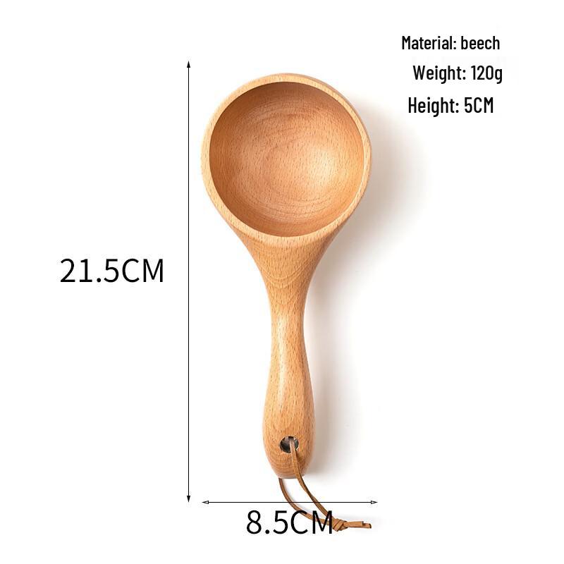 Abay Beechwood Multi-purpose Wooden Scoops (2-Pack)