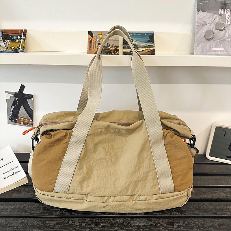Shoulder Bag Nylon Water-Repellent Travel Bag with Separation Shoes Bags Fitness Bag