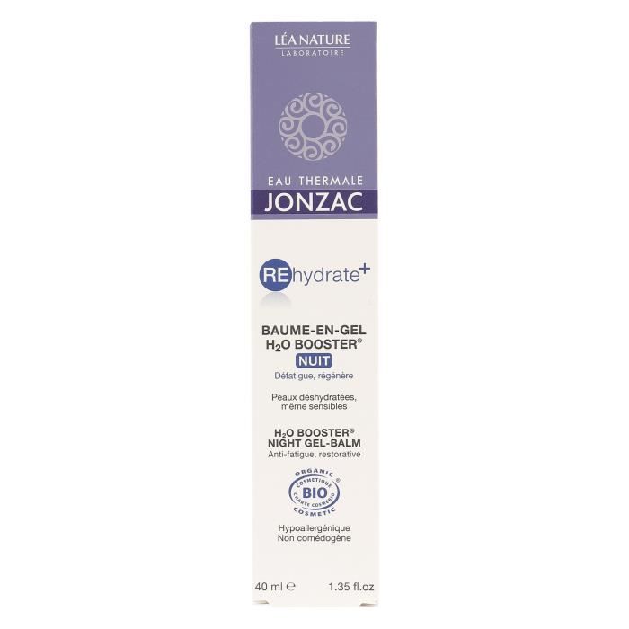 Baume En Gel Nuit - EAU THERMALE JONZAC - Rehydrate - Hypoallergénique - 40ml - Peaux Sensibles