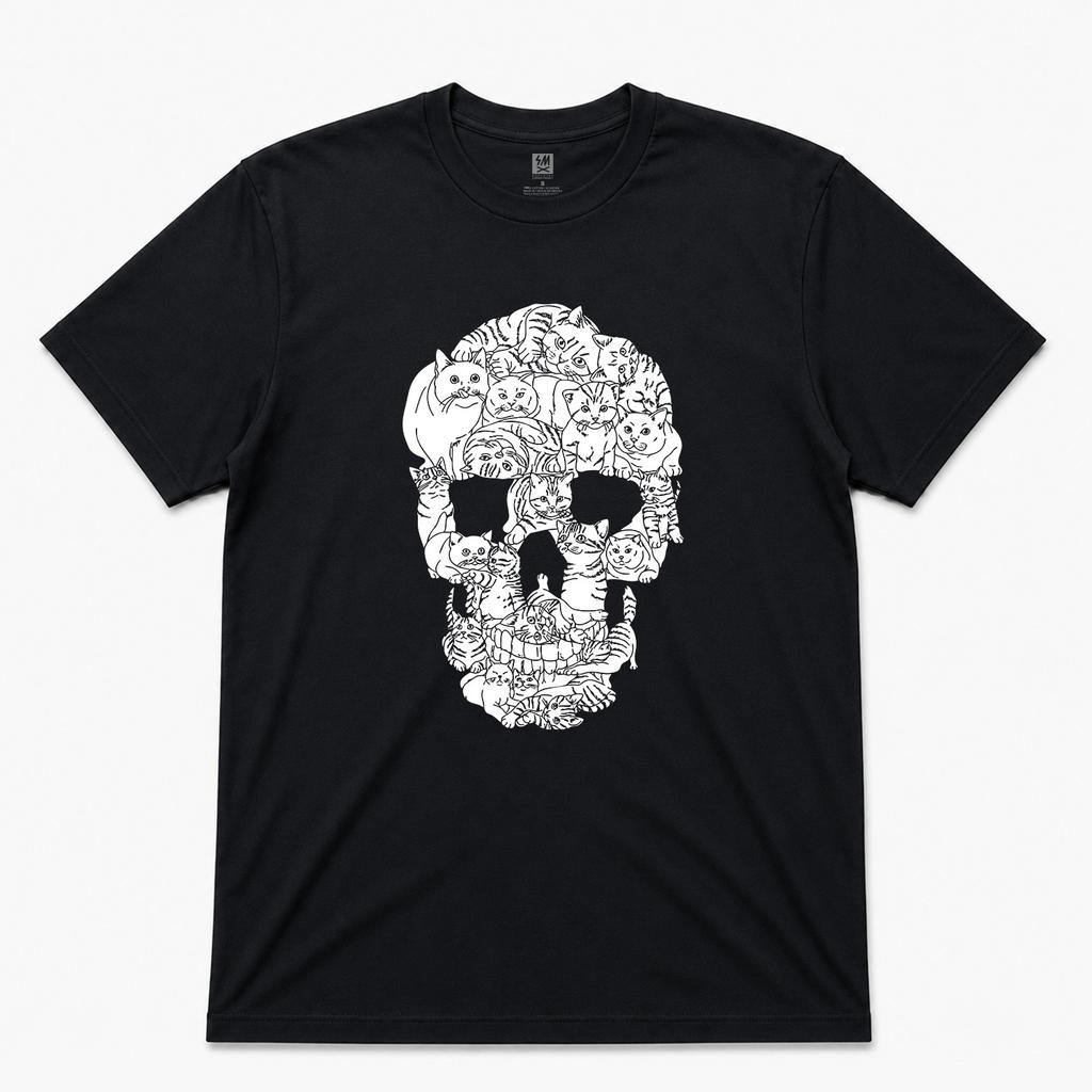 Cats Skull Graphic T shirt