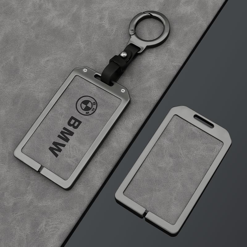 New Grey Leather Car Key Case Cover For BMW 1 3 5 7 8 Series X1 X3 X5 X6 X7 F30 G20 F34 F31 G30 G01 F15 I3 M4 535le Accessories
