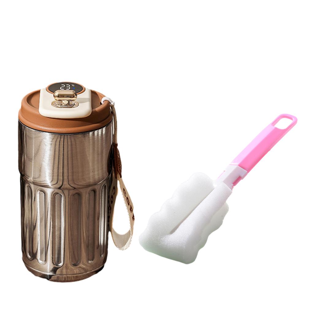 450ML Stainless Steel Coffee Cup Digital Display Travel Thermal Mug Leak-Proof Thermos Bottle Mug Vacuum Flask Insulated Cups