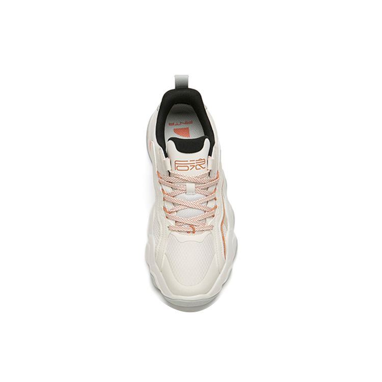 Anta Afterwave 1.0 Lifestyle Series Synthetic Leather Fabric Non-Slip Wear-Resistant Increased Height Low-Top Dad Shoes Women Shoes 122148068-3