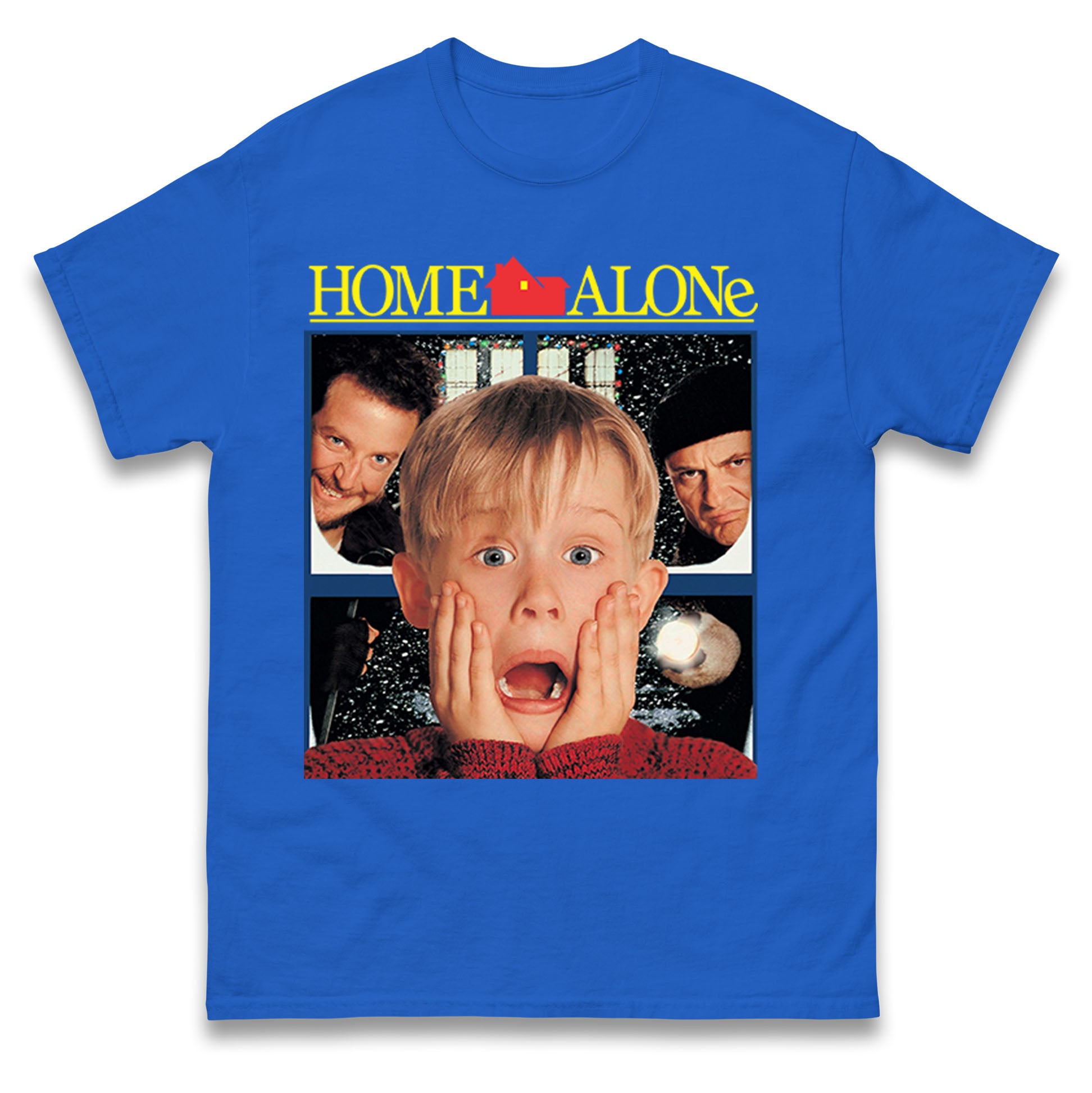

Home Alone Kevin Christmas Mens T Shirt Womens Tops Tees M