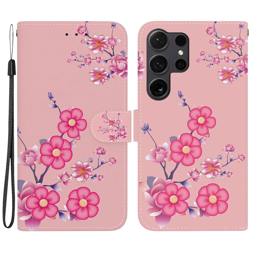 Für Samsung Galaxy S25 Ultra Brieftasche Handyhülle Sturzsichere Leder Klapphülle Musterdruck