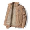 Jacket Men's Jacket Autumn and Winter Casual Plus Size Tooling Lapel Men's Plus Velvet Warm Corduroy Jacket