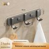 Adhesive Space-Saving Aluminum Towel & Clothes Hook for Bathroom/Kitchen