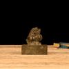 Antique Collectible Copper Ornament, Alloy Pixiu Seal Decorative Craft