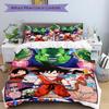 3pcs Dragon Ball Heroes Design Bedding Set Includes Comfortable Bedding with Stylish Design for Bedroom, H027