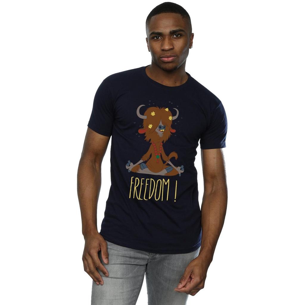 Disney Mens Zootropolis Yak Freedom T-Shirt