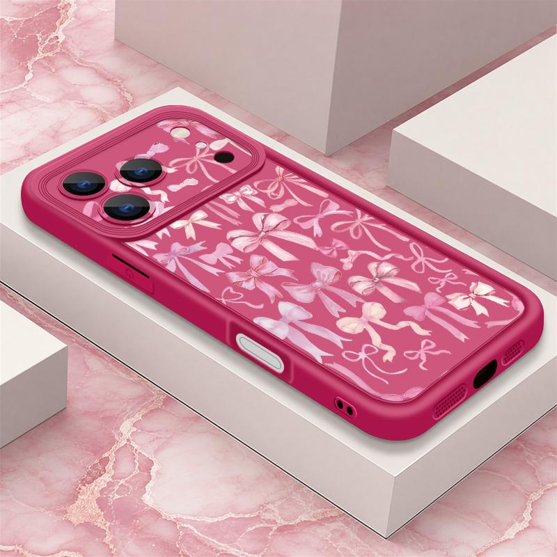 Bowknots Print Phone Case For iPhone 17 Pro Max Shockproof Bumper Soft Cover For iPhone 16 15 14 13 Pro Max 16E 17E