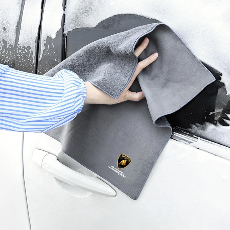 Microfiber Towel Car Cleaning Cloths Wash Towel Styling Car Goods For Lamborghini LP570 LP610 Urus LP700 LP770 GallardoAventador