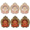 6 stuks Patches Modieuze Badge Stijl Stof Sticker DIY Accessoires voor Hoeden Rugzakken
