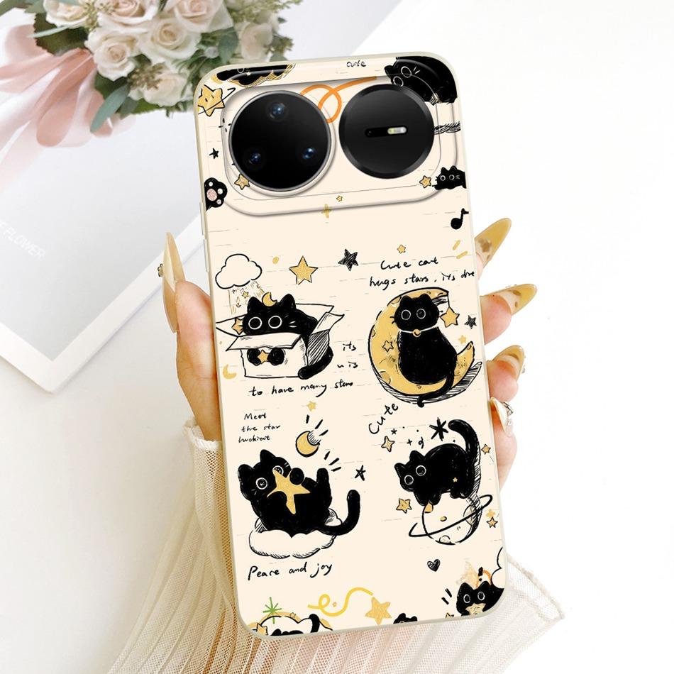 For Huawei Nova 15 Pro 15 15Ultra 2026 Cute Cat Flower Cartoon Phone Case For Huawei Nova15 15Pro Soft Silicone Covers Bumpers