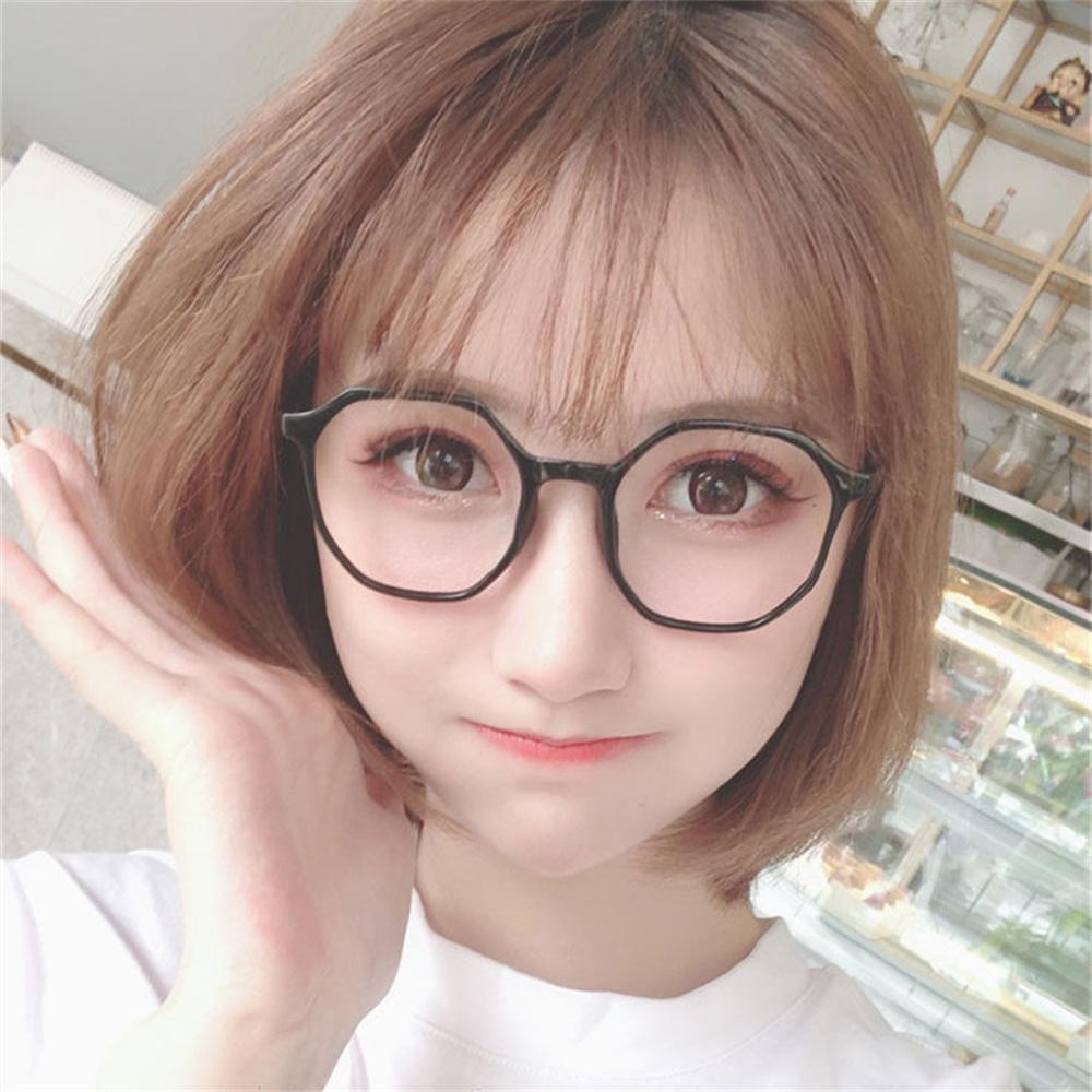 Fashion Women's Reading Glasses Transparent Anti-blue Light Eyewear Polygon HD Presbyopia Eyeglasses +1 To +4 Newly
